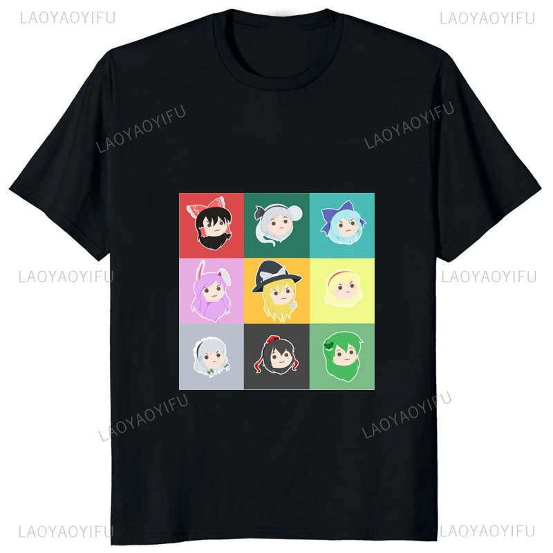 Hot Sale Touhou Project Printed Cotton T-shirt Casual Streetwear Hipster Comfort Man T Shirt Fashion Soft Women Tshirt Otaku Tee