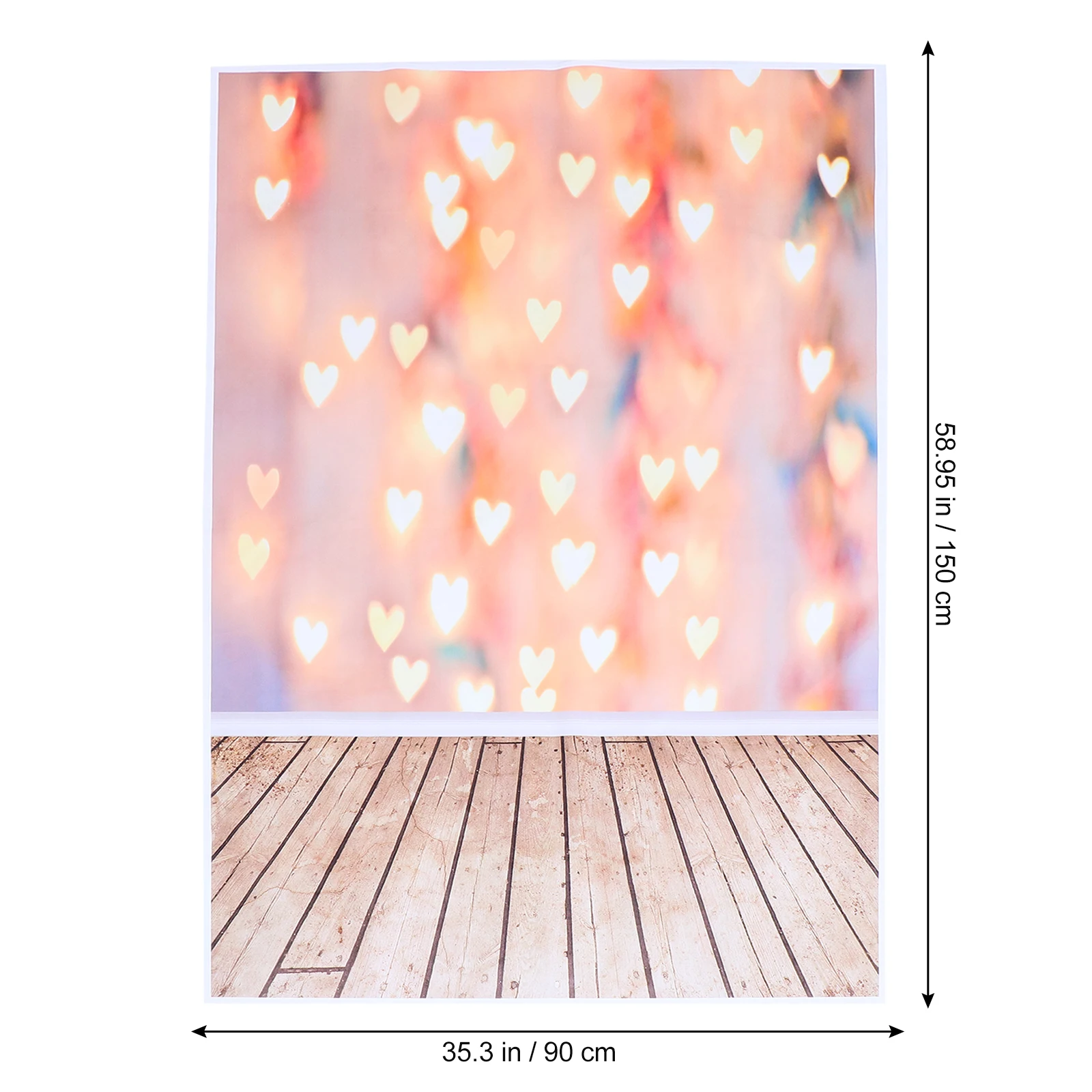 

Love Background Cloth Wall Hangings Photo Studio Backdrop Romantic Decor Valentine Party Props Heart Shape Large Size