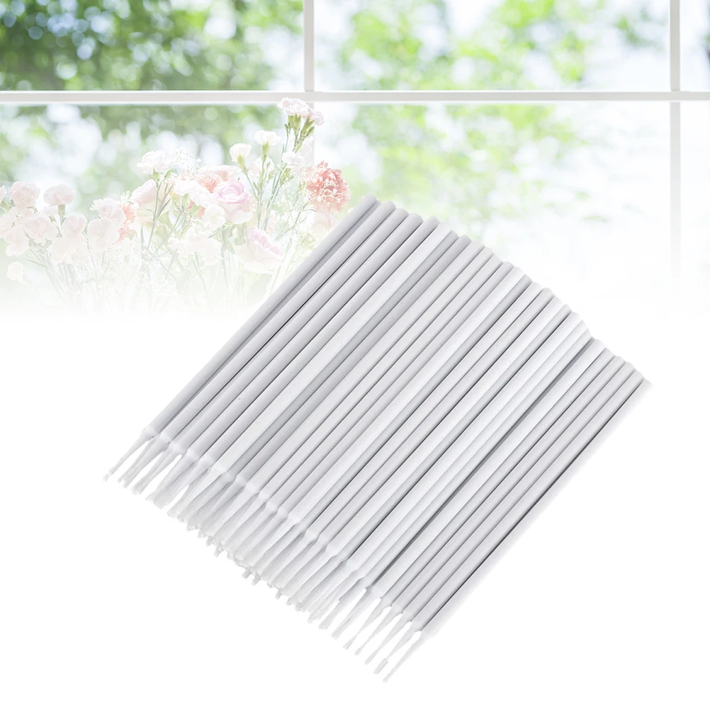 100 pezzi di pulizia tamponi di cotone applicatore per ciglia pennello micro estensione in miniatura