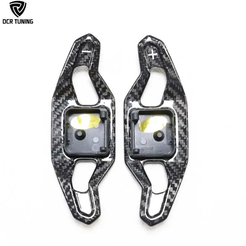 For Audi Dry Carbon Fiber Paddle Shifter  A7 C8 A5 S4 S5 B9 Q2L 2020-2021 Interior Steering Wheel Extension 2 pcs/set
