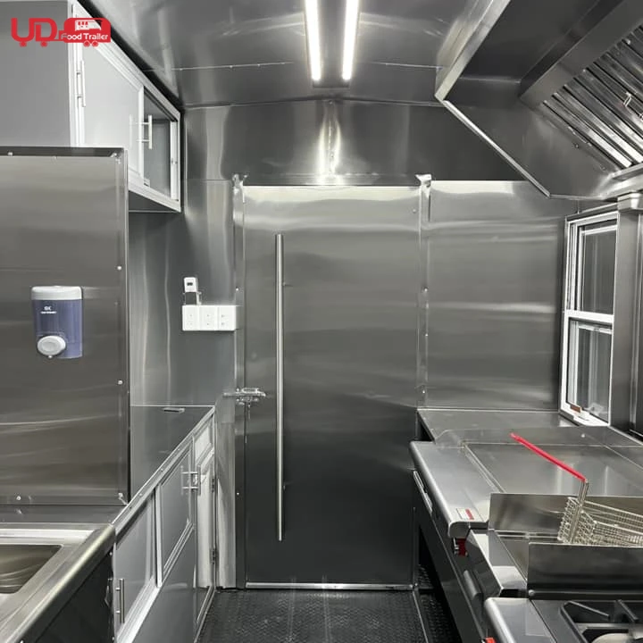 نوع جديد مقطورة طعام الشارع لبيع القهوة فان عربة تقديم الطعام البرغر البطاطس الآيس كريم شواء حافلة شاحنة الغذاء المتنقلة #3