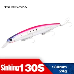TSURINOYA 130S Sinking Minnow Fishing Lure SCOUT 130mm 24g Long Casting Seabass Flounder Artificial Large Sea Fishing Hard Baits