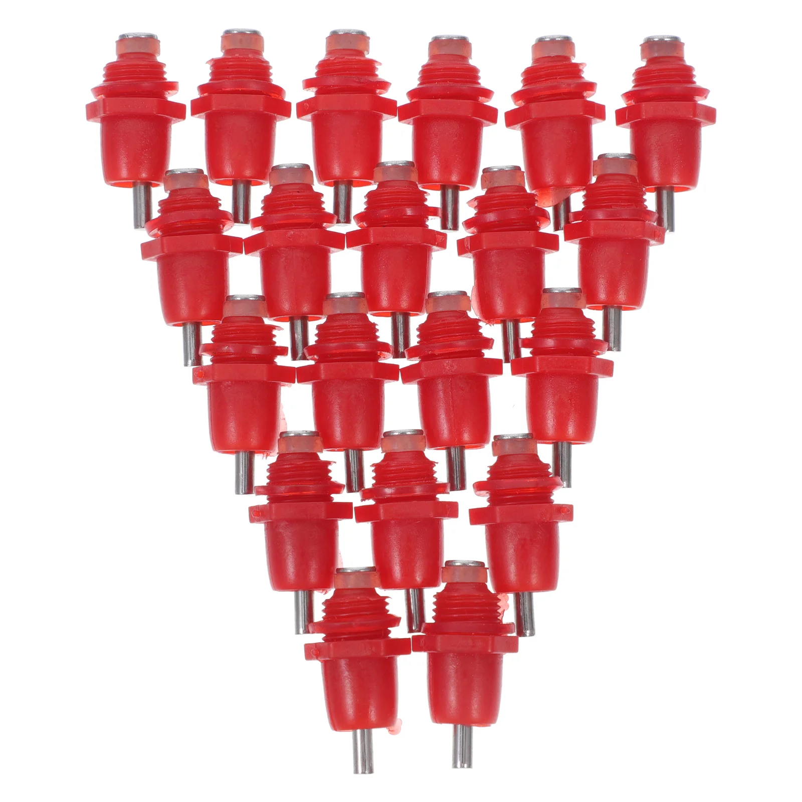 

20pcs Poultry Waterers Chicken Waterers Heated Chicken Waterers Poultry Nipples Chicken Nipples For Bucket Automatic Waterer Nip