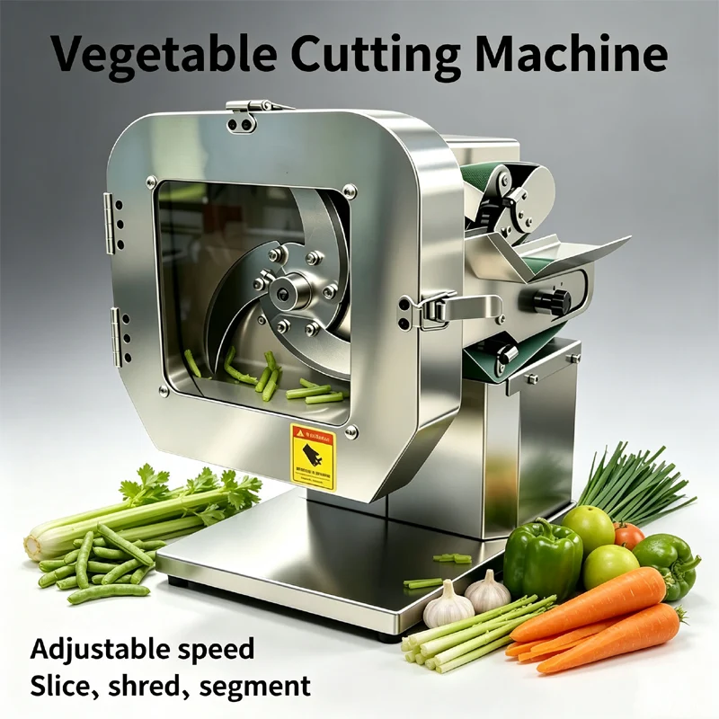 Vegetable Cutter Electric Vegetable Cutting Machine Stainless Steel Slice Shred Cut Tool For Hotel Restaurant Kitchen