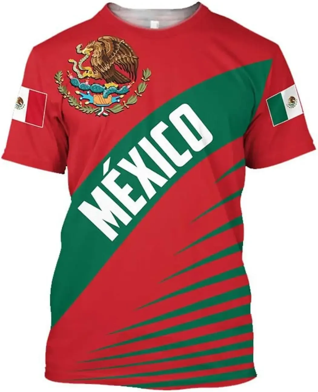 FAYBA Aztec Mexican Shirts Short Sleeves Summer Mexico Shirt Mexico Jersey Unisex 3D Shirts oversized t shirt