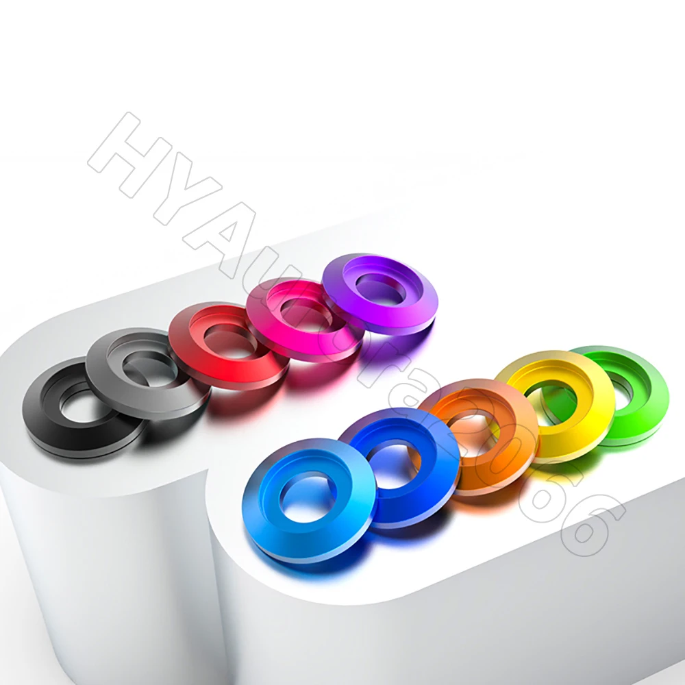غسالات قبة من الألومنيوم المؤكسد M2-M8 - فواصل رأس كوب مكونة من 11 لونًا لمسامير الأزرار/طائرة بدون طيار FPV/الإلكترونيات #4