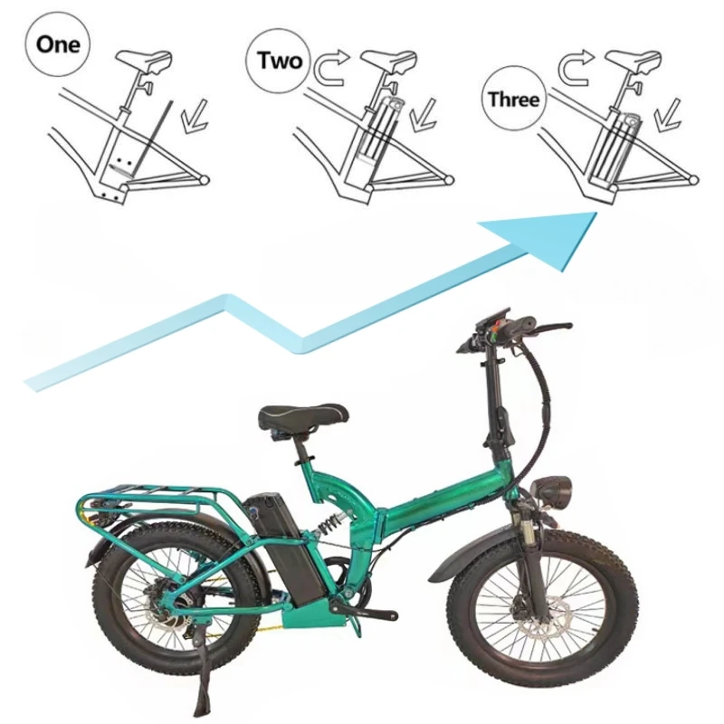 Imagem -03 - Bateria de Lítio da Bicicleta Elétrica com Fechamento Antiroubo Prata Peixe Estilo Caixa de Alumínio 48v 20ah