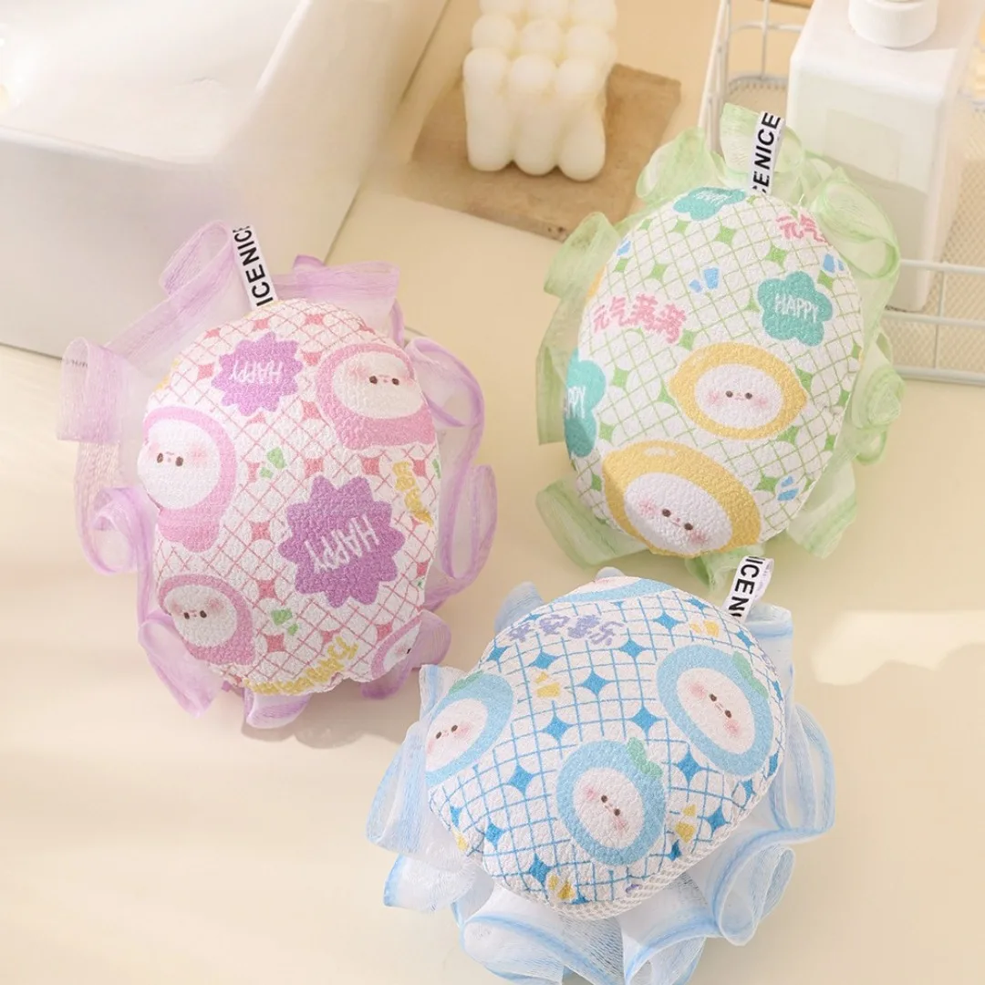 

Soft Bathing Flower Mesh Foaming Sponge Bubble Exfoliating Body Scrub Shower Flower Mesh Ball Body Wash Skin Cleaner Bath Tools