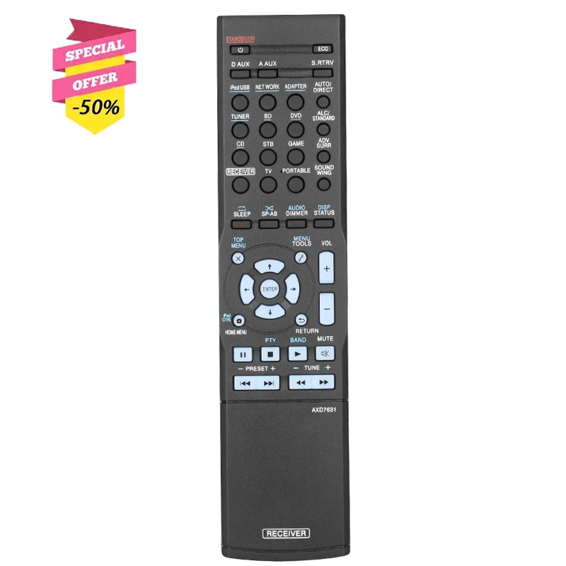 

AXD7631 Remote Control For Pioneer AV Receiver VSX-S300 VSX-S310 VSX-S300-K VSX-S300-S VSX-S500-S VSX-S500-K VSX-S300-K/SYXCN8