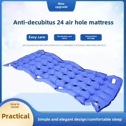 Electric-Free Anti-Decubitus Air Mattress,Inflatable Bed Pad for Single Users,Care Supplies for Paralyzed Patients with Handles!
