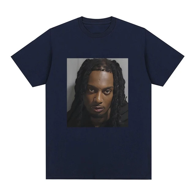 Rapper Playboi Carti Mugshot Graphic T Shirt moda uomo Vintage Hip Hop T Shirt Casual cotone manica corta T Shirt oversize AliExpress