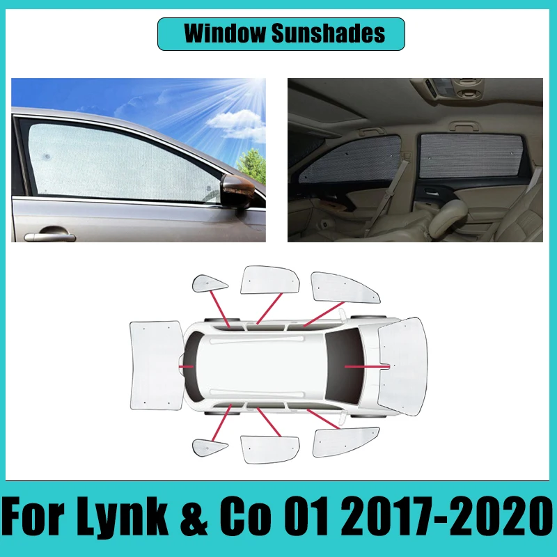 

For Lynk & Co 01 CX11 2017-2020 2018 Car Full Coverage Sunshade Sunshine Sunscreen Window Windshield Anti-UV Cover Accessories