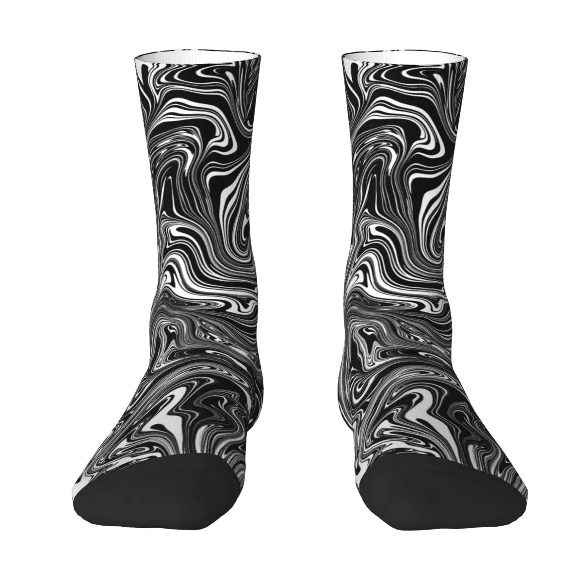 Liquid Marble Socks Abstract Print Harajuku Stockings Winter Non Skid Ladies Socks High Quality Custom Climbing Socks