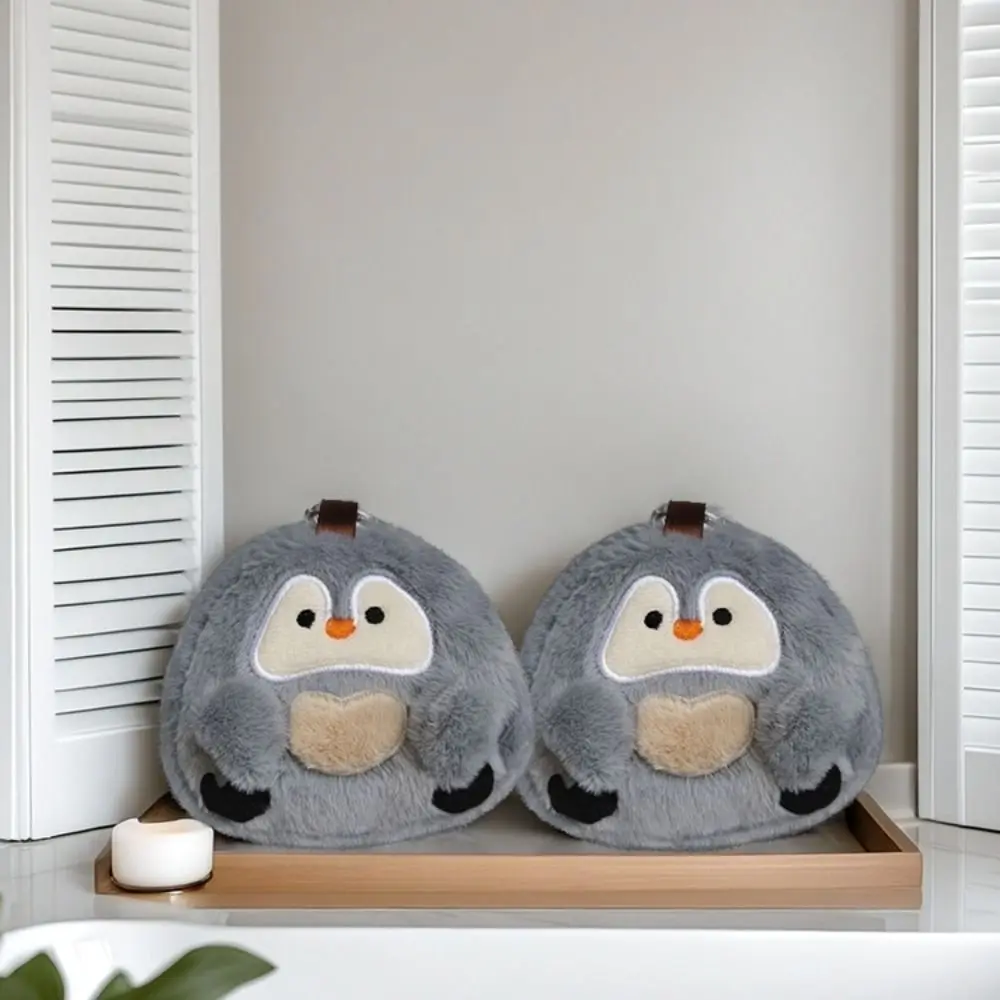 

Mini Cartoon Penguin Coin Purse Zipper Bag Pendant Plush Wallet with Lanyard Bag Charm Small Wallet Small Item Storage Bag Women