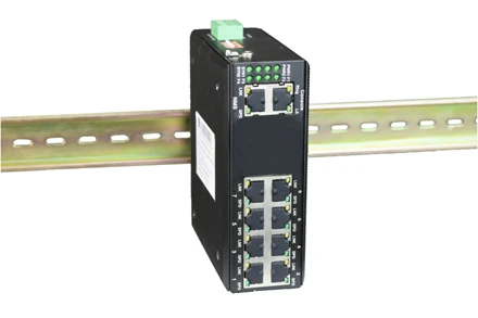 Industrial Din rail 8 port physical isolation Ethernet switch