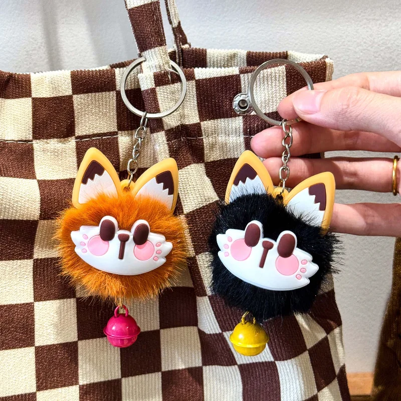 Gato chaveiro bonito pelúcia alta beleza saco decorativo boneca dos desenhos animados chaveiro presente para mulheres brinquedo de pelúcia chaveiro 1 pçs