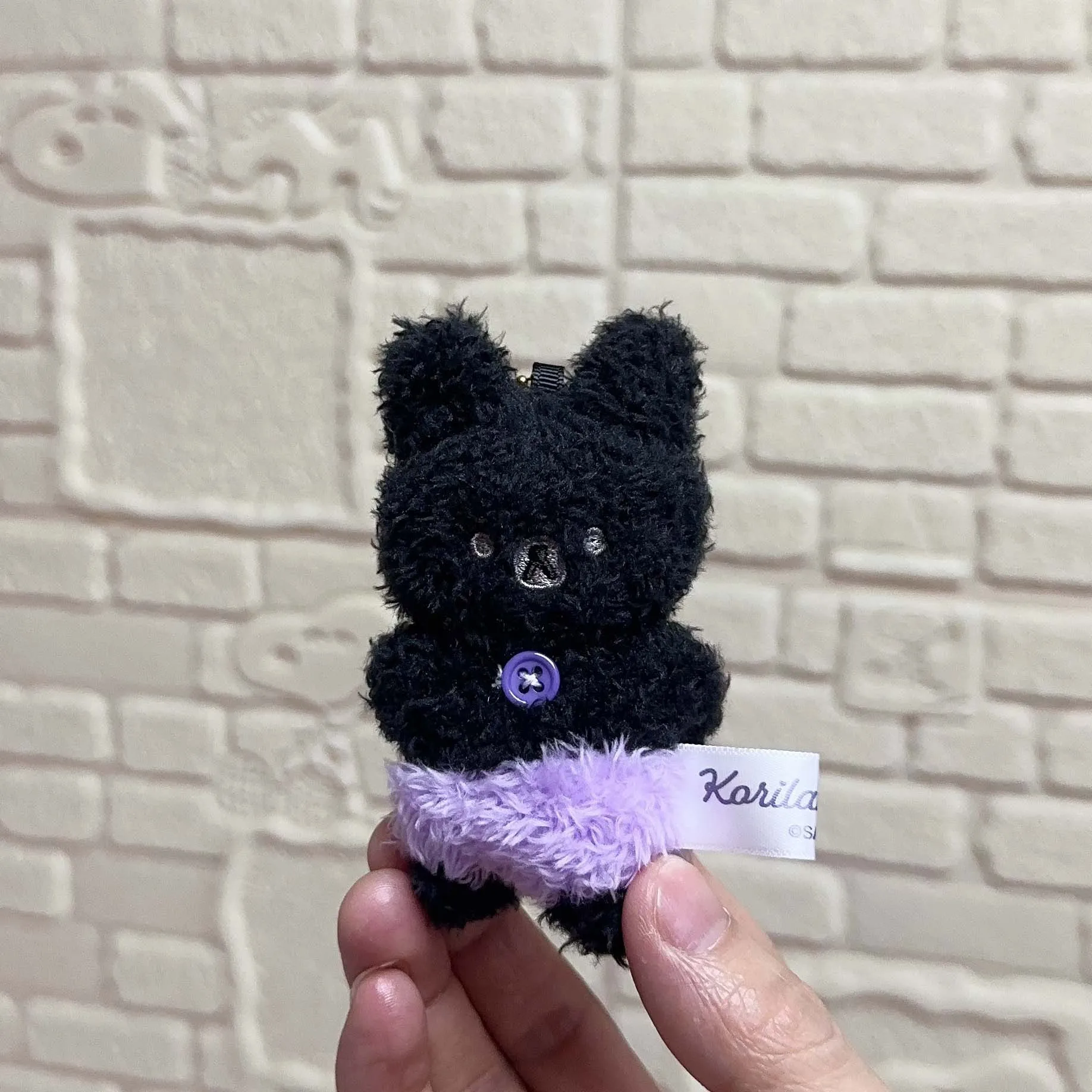 Rilakkuma Korilakkuma Bear Little Devil Feeling Koakuma Usagi Pink Black Rabbit Plush Keychain Bag Keyholder Pendant Doll Toy