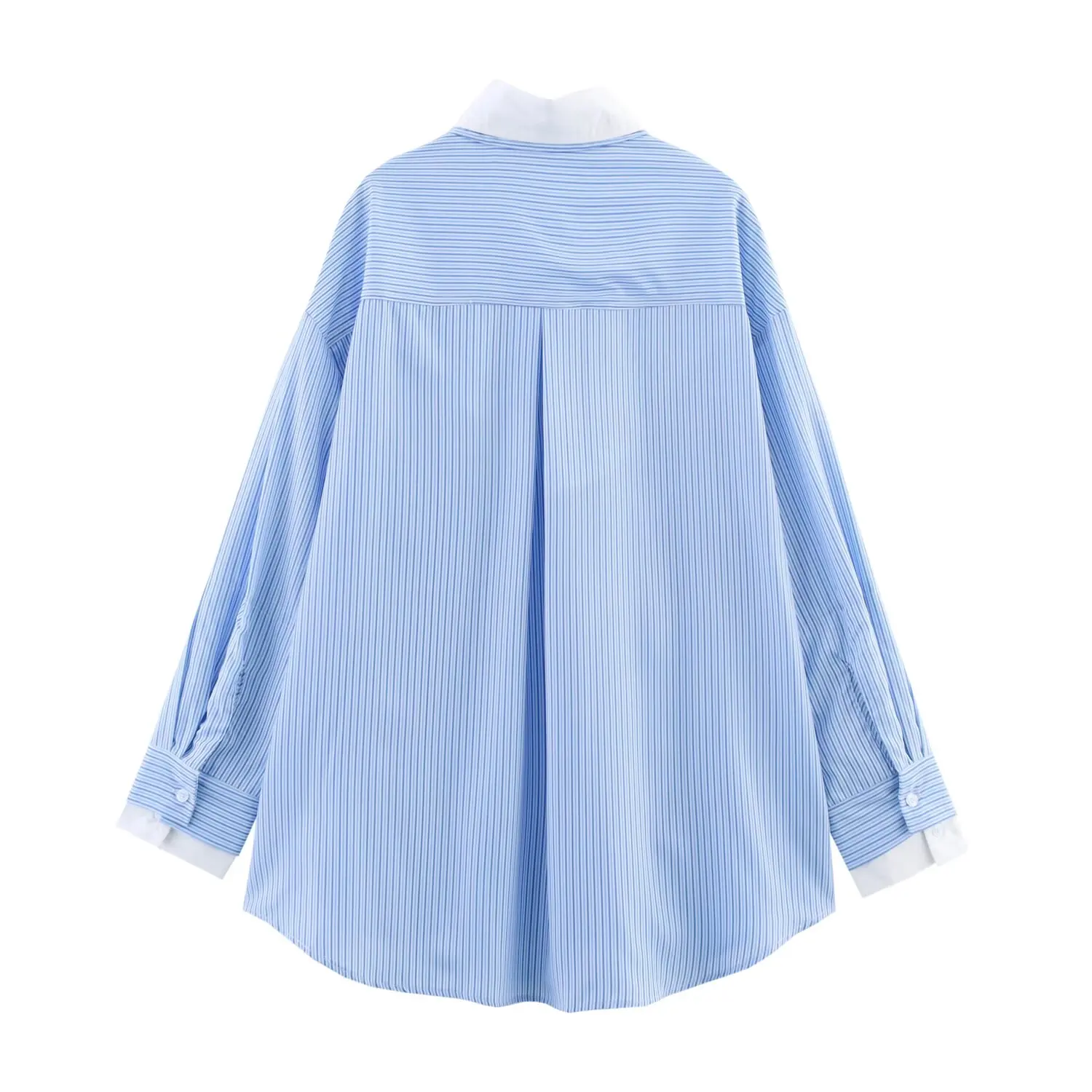 

ZBZA Spring New Women's Faion Design irts Striped Patchwork Silk Women's Sle 2796545 Long Sve Regular Fit Commute Sle