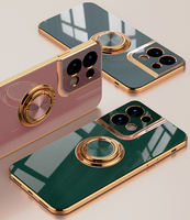 Luxury Plating Ring Holder Stand Phone Case For OPPO Realme 8 8Pro 4G 9 9Pro 10 11 12 12Pro + 5G 13 Pro Plus Back Cover Funda