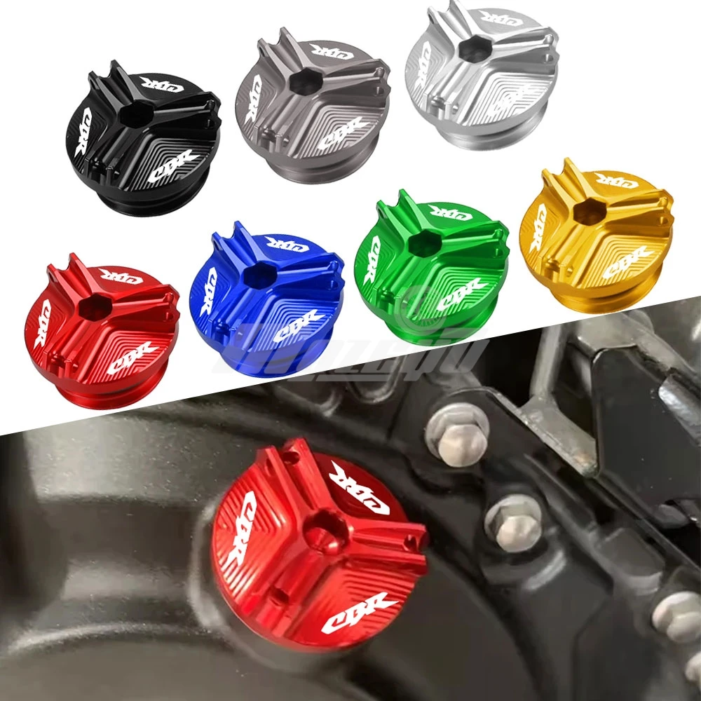 

For Honda CBR250R CBR250RR CBR500R CBR600 CBR600RR CBR650F CBR954RR CBR1000RR M19*2.5 Engine Oil Filter Cup Plug Cover Screws