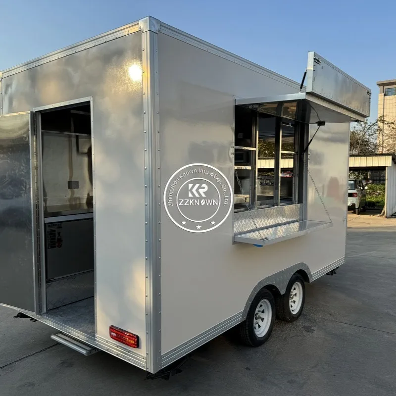 

Mobile Food Cart Manufacturers Concession Food Trailer Vending Cart with Fully Equipment 2025