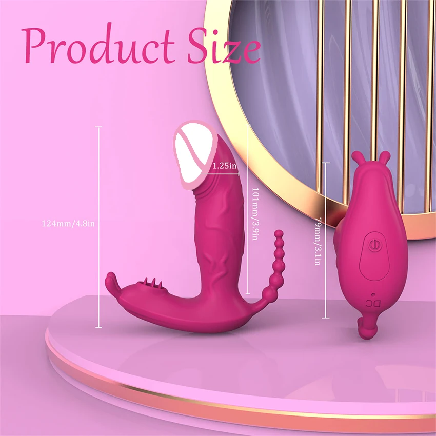 Wearable G Spot Dildo Vibrator APP Remote Control 9 Vibration Modes Clitoral Stimulator Massager for Female Couples Adults 18+