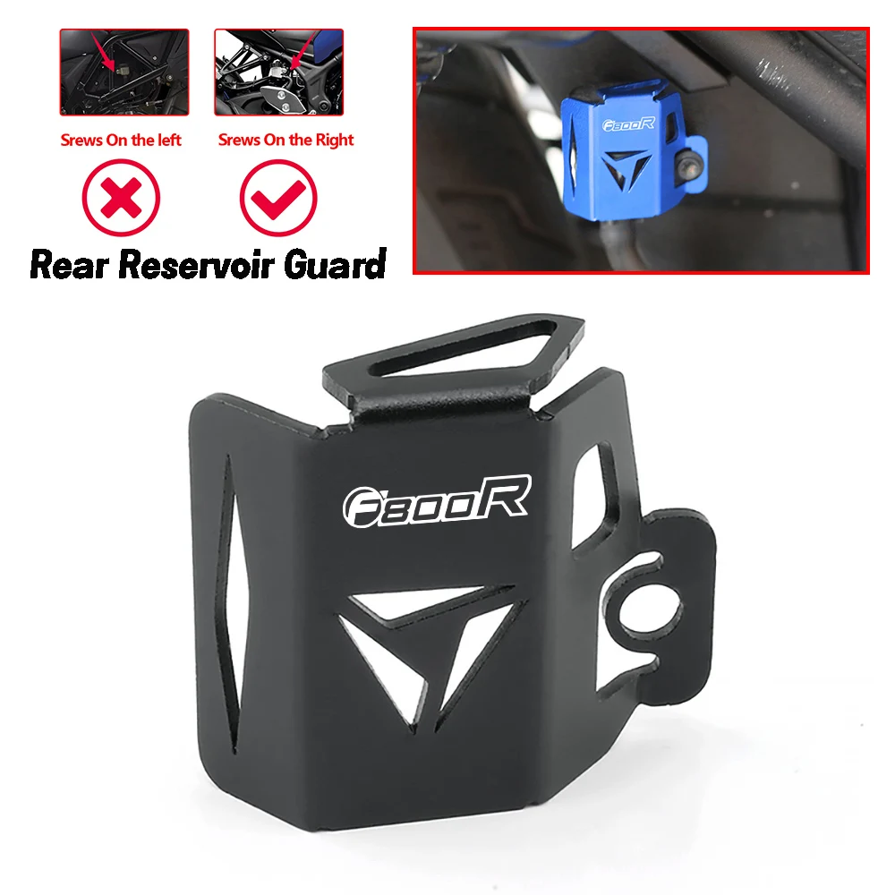 Für BMW F800R F800 F800R 2009-2024 2025 Motorradzubehör CNC-modifizierte hintere Bremsflüssigkeitsabdeckung Reservoir Schutz