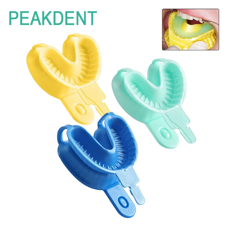 

Dental Denture Support L/M/S Disposable Fluoride Trays Denture Base Double Arch Foam Impression Tray Dental Materials ﻿