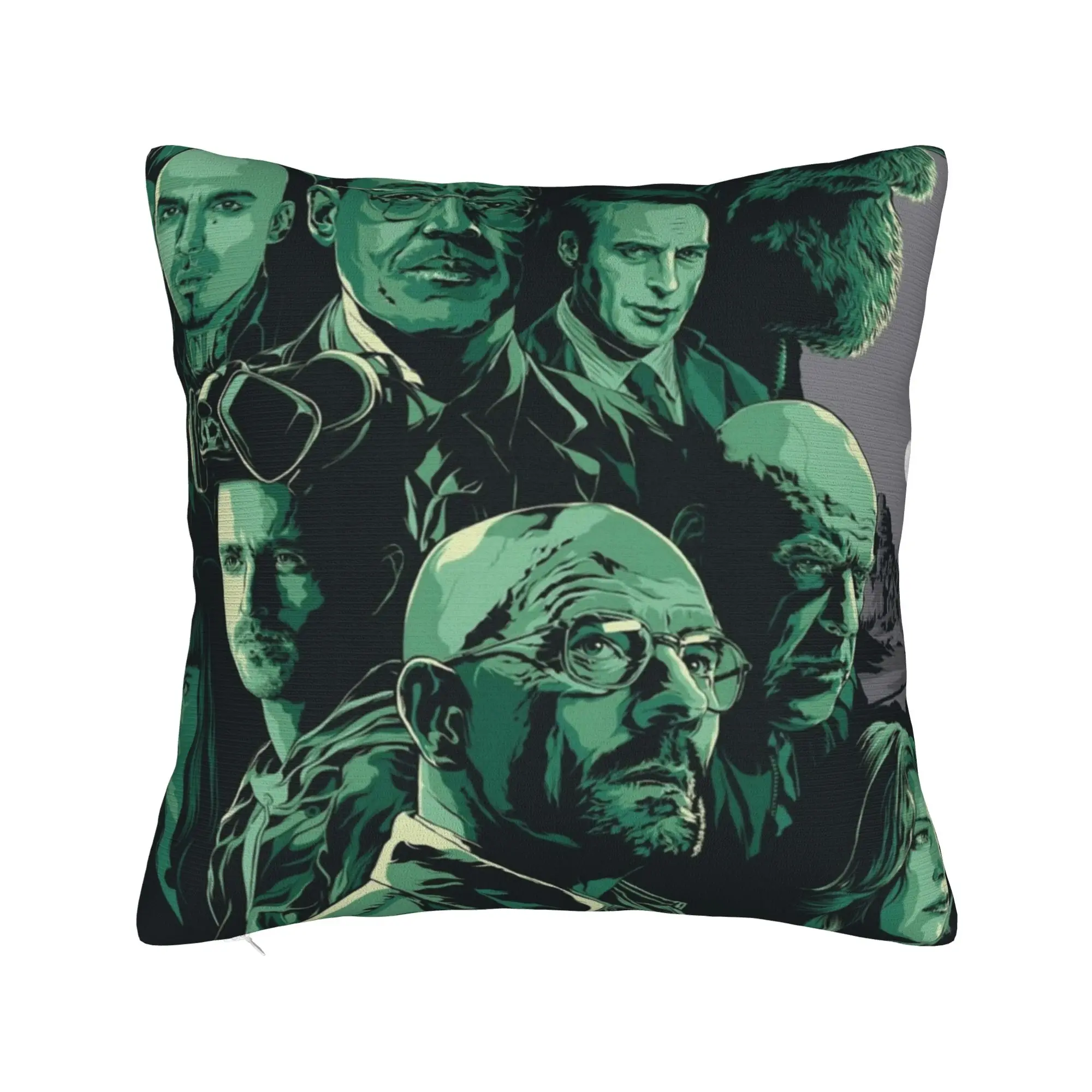 Breaking Bad Walter White Pillowcase Cushion Cover Decor Jesse Pinkman Hank Mike Skyler Throw Pillow Case Cover Home 45X45cm