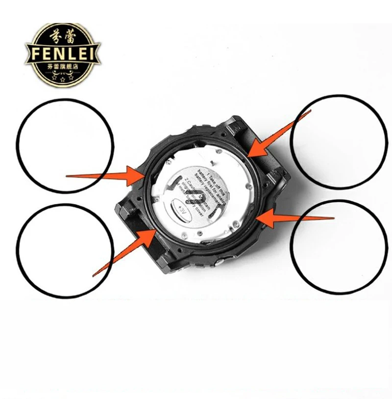 Para casio ga110 ga100 ga120 ga1000 relógio anel à prova dwaterproof água dw5600 ga2100 gm2100 gg1000 GW-M5610 MTG-B1000 anel de silicone à prova dwaterproof água