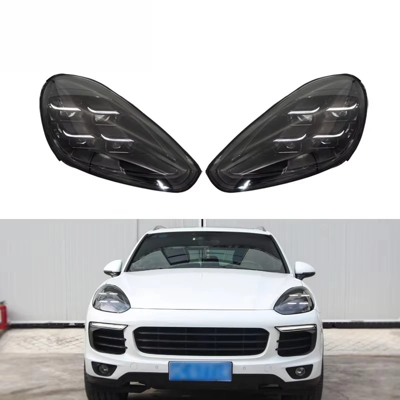 

Car Headlights 2015 2017 2016 958 Headlights Upgrade 2024 PDLS Style Porsches Cayenne 92a 958.2 Light Emitting Diode