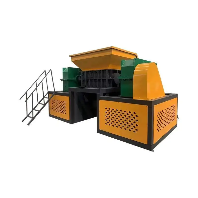 Waste Metal And Plastic Double Axis Shredder, Industrial Crusher Large Garbage Crushing Equipment