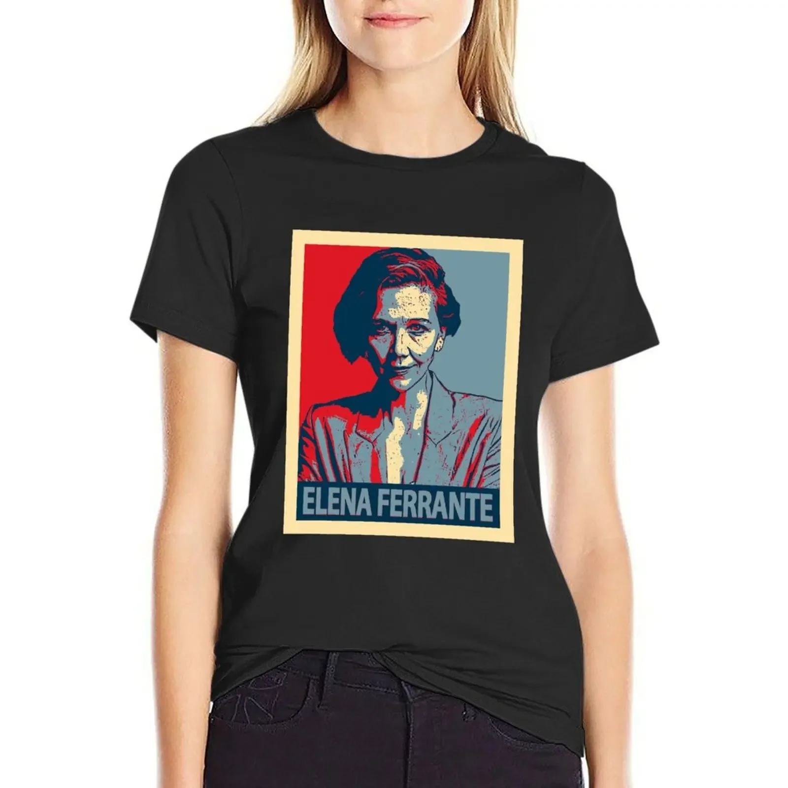 

Elena Ferrante T-shirt hippie clothes funny female clothes for woman