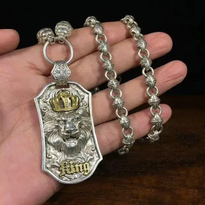 

Rare Chinese Miao Tibetan Silver Handmade Necklace Jewelry Noble Gift