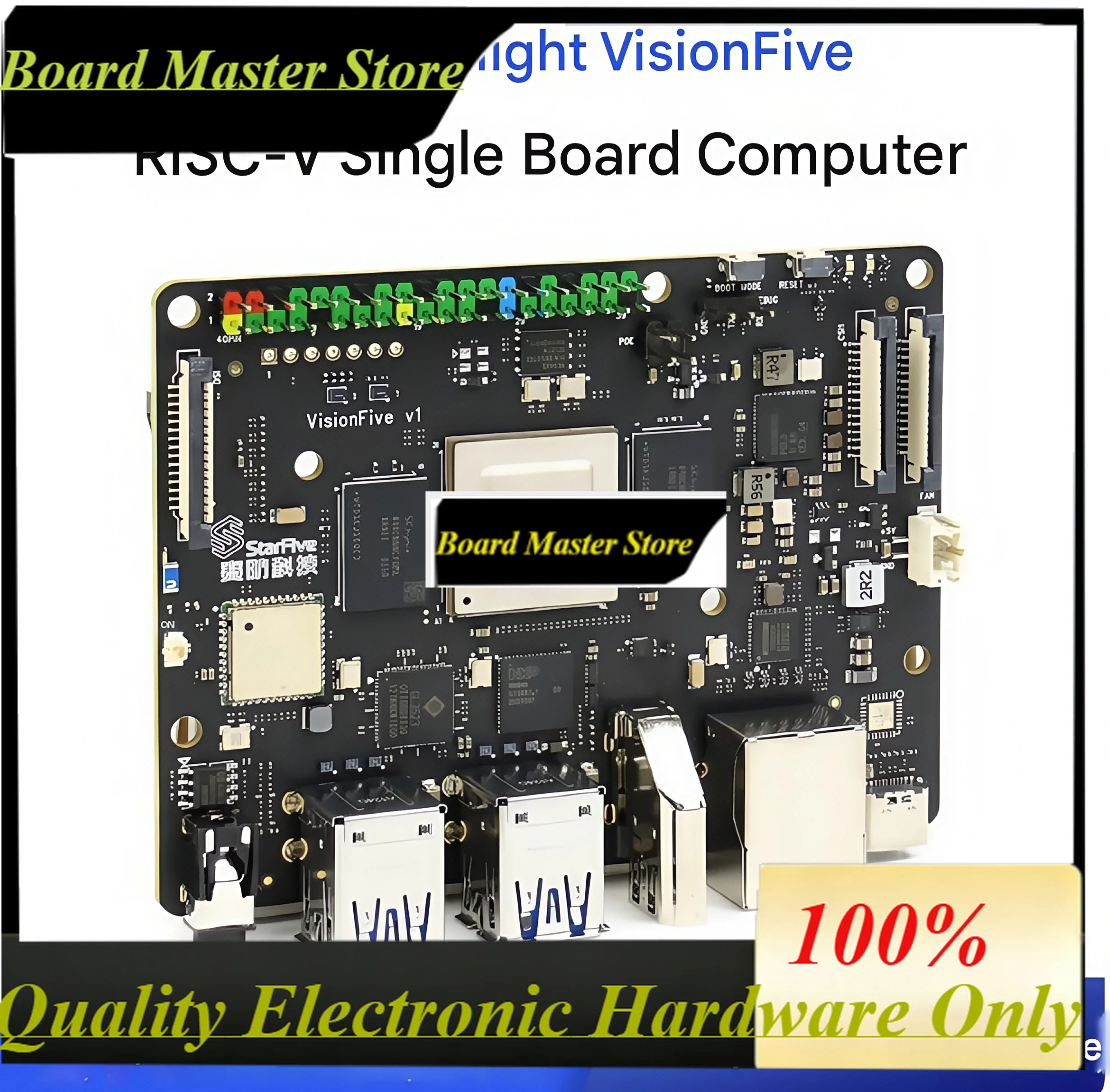 BoaMasMVisionFive RISC-V Chip Development Board, Optical AI Single-board Computer, Fully Open Source Linux