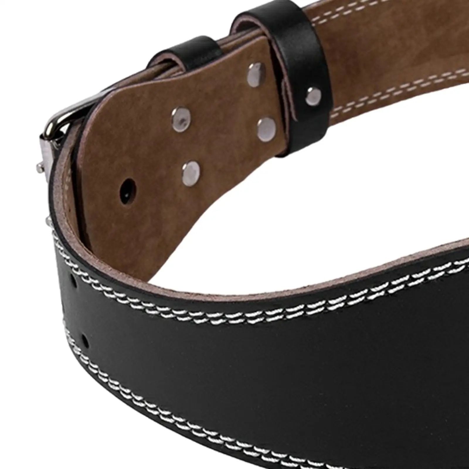 Weight Lifting Belt PU Leather Fitness Waist Belt for Gym Workout Men Women