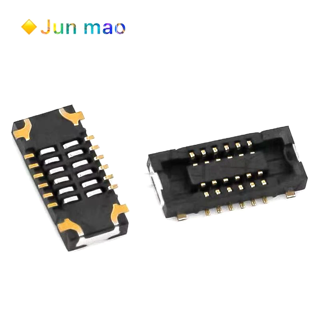 5PCS GY07IS012 Female 16P Double Row Gold Plated Pin 0.4mm Pitch Full Surface to Board Connector