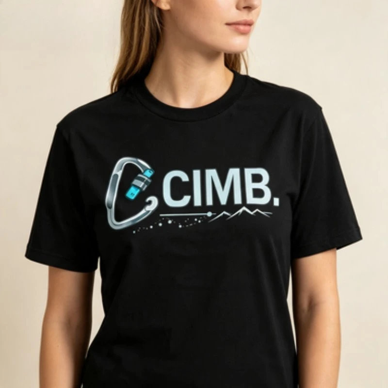 Unisex Basic Cotton T Shirt , Outdoor Sport Carabiner Casual Tees Trendy Adventure Aesthetic Wear For Men Women Climbing Lovers