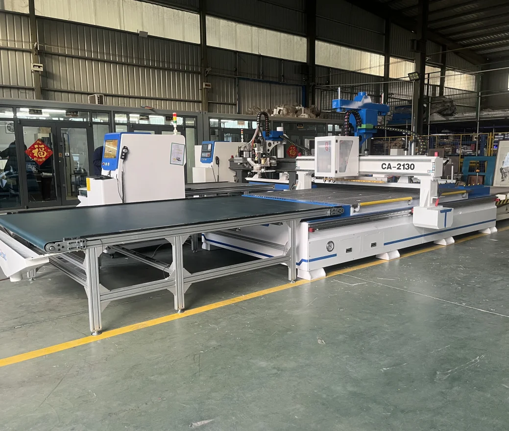 CA-1325  ATC CNC Router Wood Furniture Kitchen Cabinet Making Cnc Nesting Machine with Loading and Unloading Platform