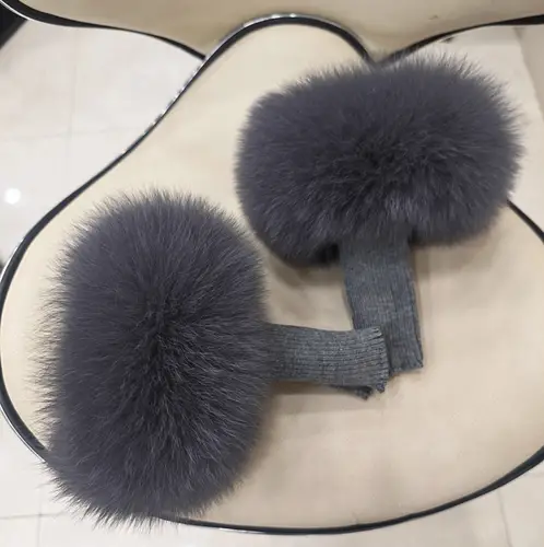 Real Fox Fur Cuffs Arm Warmer Women Bracelet Fur Wristband Glove Warmer Wrist Warmer Coat Jacket Boots Warm Accessories - Image 19