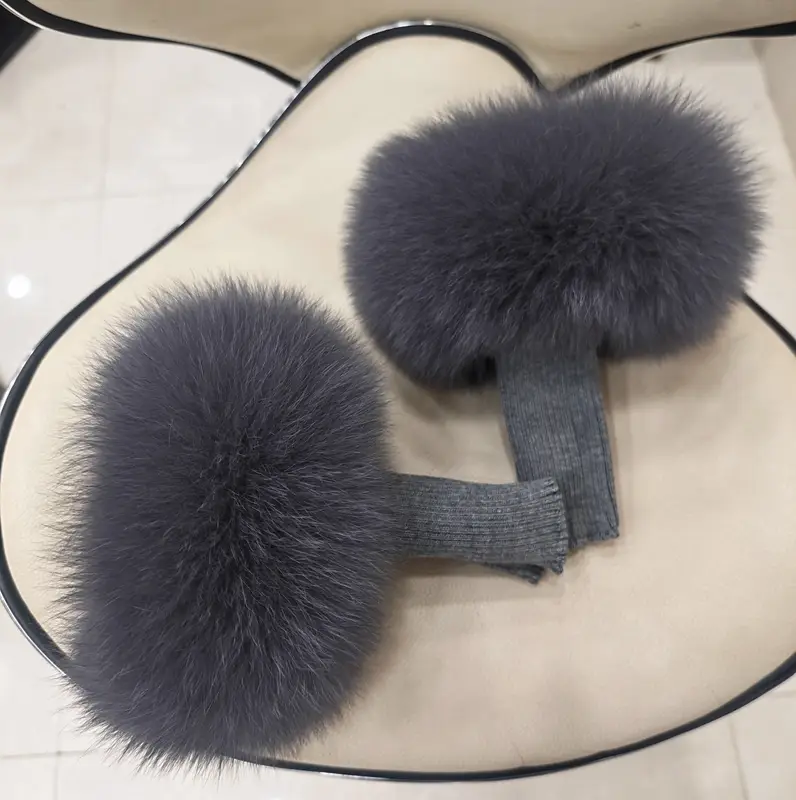 Real Fox Fur Cuffs Arm Warmer Women Bracelet Fur Wristband Glove Warmer Wrist Warmer Coat Jacket Boots Warm Accessories - Image 19