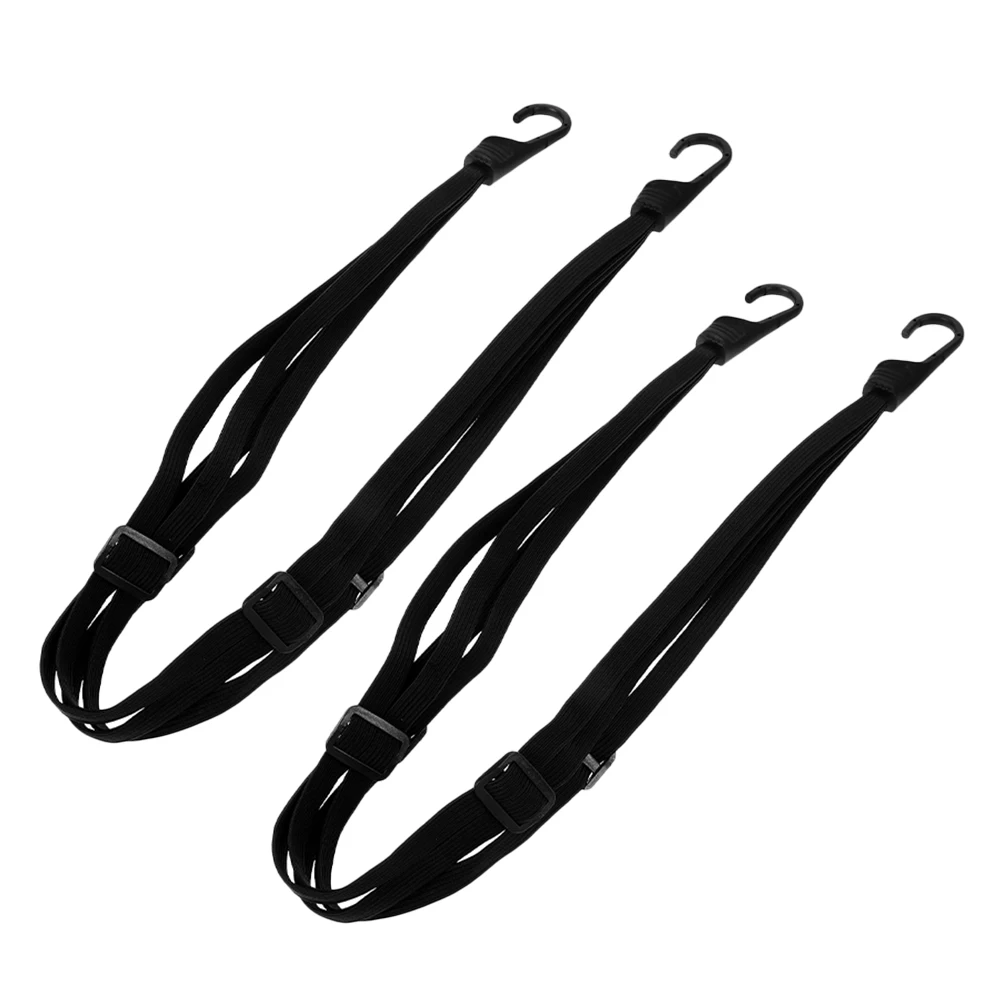 

2 Pcs Luggage Lashing Rope Adjustable Securing Straps Binding Motorcycle Bungee Cord