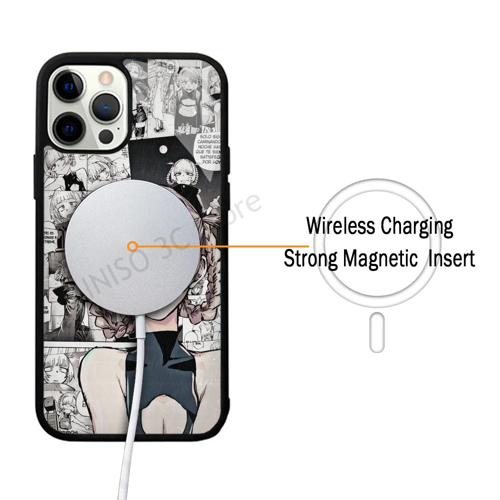 Himiko Toga My Hero Academia Phone Case Strong Magnetic For IPhone 15 14 13 Pro Max 11 12 Mini For Magsafe