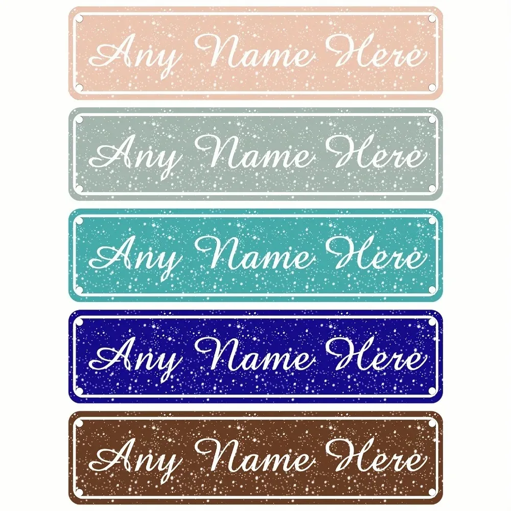 2D Flat 1pc Custom Street Sign Personalized Name 16 Colors Indoor Outdoor Wall Decor Gift