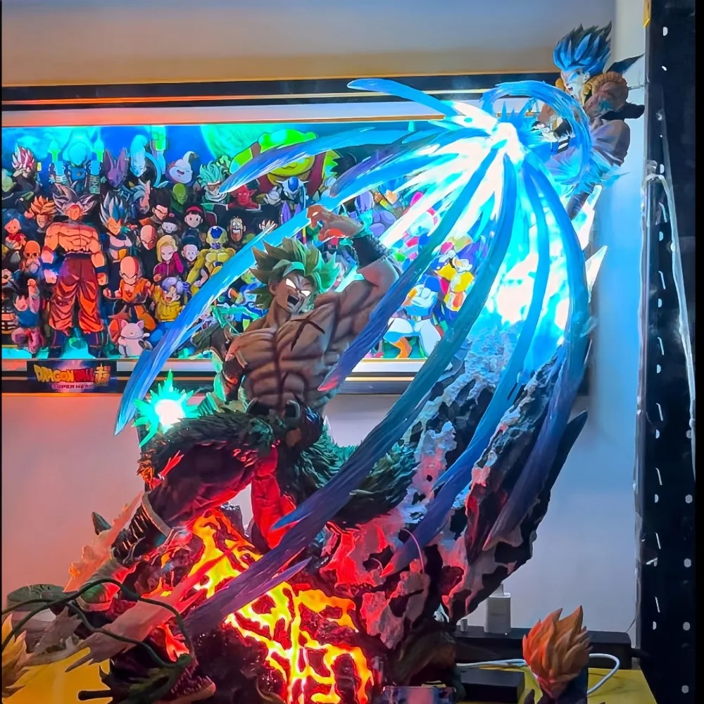 

Dragon Ball Broly Vs Gogeta Action Figure 20cm PVC Anime Figure Model Collectible Statue Desktop Decoration Ornament Toy Gift