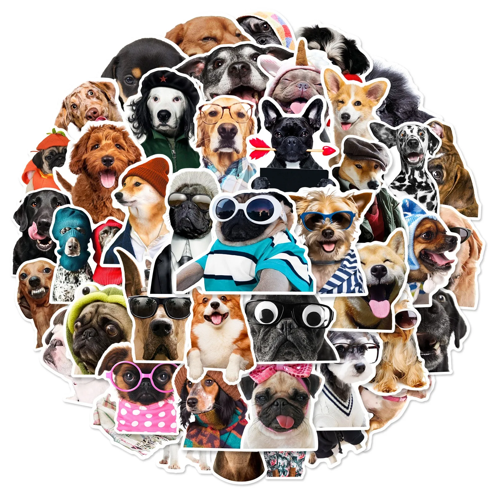 10/25/50pcs Funny Lovely Dog Meme Stickers Graffiti for DIY Decor Stationery Suitcase Water Bottle Phone Laptop Scrapbooking