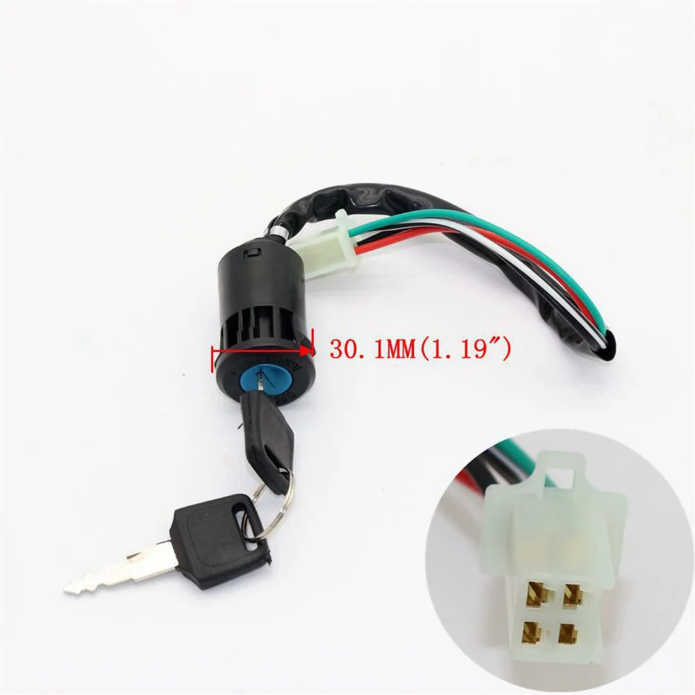 

4 Wire Key For Ignition Switch for ATV and Dirt Bike Compatible with For 50 70 90 110 125 1For 50 2For 50 CC Comes with 2 Keys