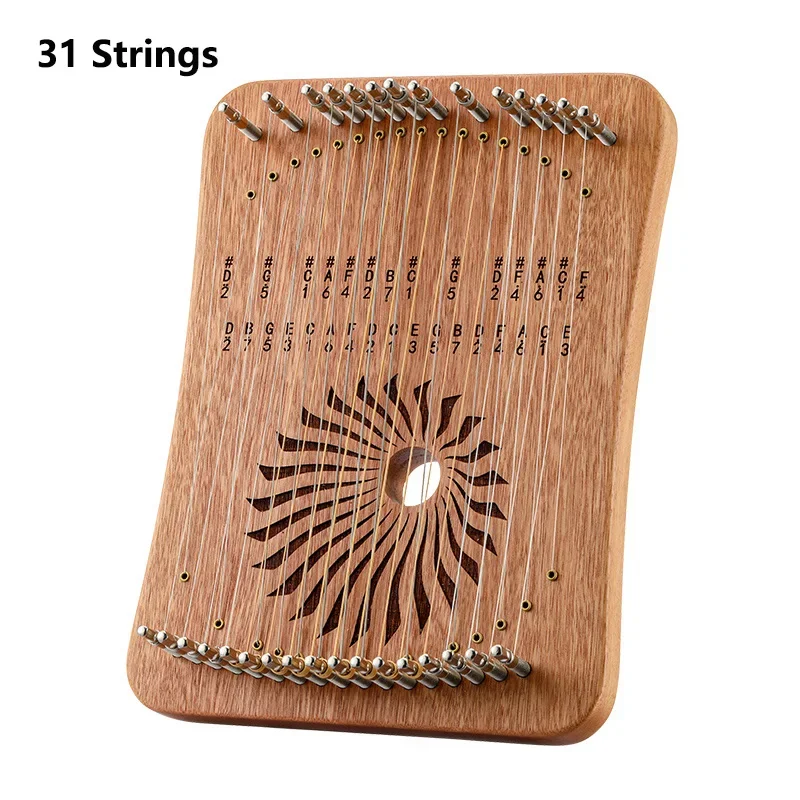ライアーハープ　31弦　HLURU KALYRE 31弦 ハープ本体 指弾弦琴 HLURU Lyre Harp 31 Strings Lyre Fingerplay Piano Musical