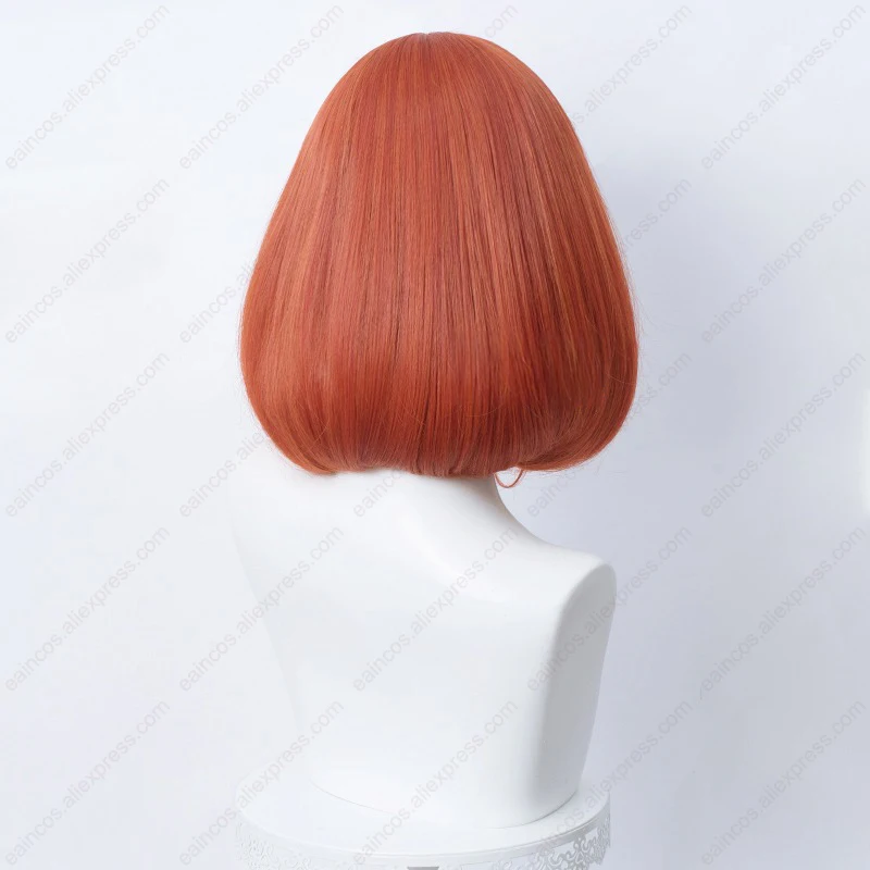 Women Lolita Pink Red Blue Purple Cosplay Wigs 35cm Short Bob Wigs With Bangs Heat Resistant Synthetic Hair Universal Wigs