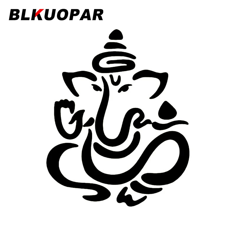 BLKUOPAR Vishnu Chakra Car Sticker Occlusion Scratch Sunscreen Funny Decal Skateboard Air Conditioner Simple Vinyl Car Wrap